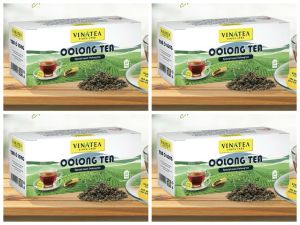 [HCM]Combo 04 hộp trà túi lọc Ô long đậm vị VINATEA  (2 g x 25 túi lọc x 4 hộp)
