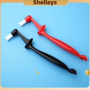 [Shelleys] 1 cái bàn chải cà phê Espresso Máy pha cà phê làm sạch bàn chải dài xử lý tích hợp hai-in-một với muỗng làm sạch Nylon bàn chải