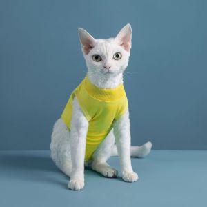 Sentexin Cats Surgery Recovery Suit for Small Medium Cat Vest Pet Shirt Soft Pajama After Surgery Wear Recovery Clothes Anti Licking