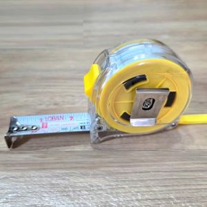 Thước Cuộn Lưỡi Thép Dãy Đo Dài 7.5m Có Lỗ Ban 1 Mặt Vỏ Nhựa Trong Suốt Có Quai Treo Tiện Dụng