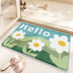 *SG SELLER* 60 Designs Anti Slip Cashmere Bath Mat|Machine Washable Thick MicroFiber Absorbent Non Slip Bathroom Floor Mat|Size 40x60cm