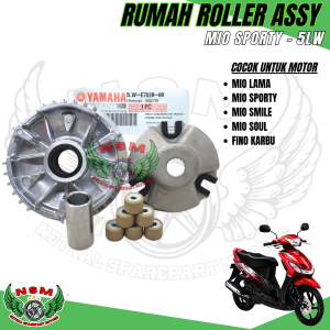 Paket 2 item vanbelt mio sporty + rumah roller assy mio soul / mio smile / fino Karbu / nouvo