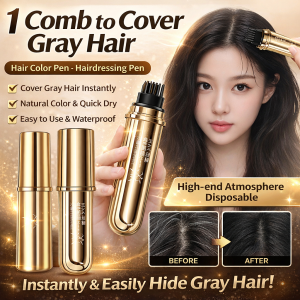 Long Lasting Temporary Hair Coloring Stick 2-In-1 Hair Dye Stick Waterproof Sweat-Proof Long Lasting Fast Dye Stick Covering Dye Cream