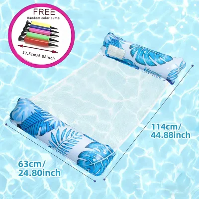 Floating Water Hammock Float Lounger Water Inflatable Floating Bed Chair Swimming Pool Party ToyAdult water pvc inflatable recliner