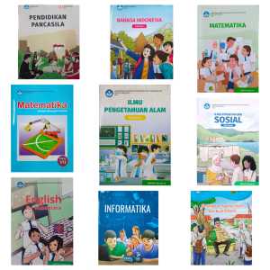 Buku kelas 7 smp Kurikulum Merdeka Harga Satupaket 9 Mata Pelajaran