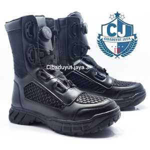 SEPATU PDL TALI PUTAR TACTICAL SIZE 38-47 PRIA HITAM PDL BOOTS WATERPROOF SEPATU PDL TNI POLRI