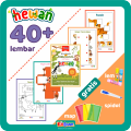 40 Hal Worksheet Anak 2 3 4 5 6 Tahun Aktivitas Menggunting Dan Menempel TK PAUD PRESCHOOL. 