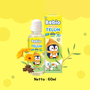 Bebio Minyak Telon Rice Bran Ceramide Original / Minyak Telon Plus 60ml Hypoallergenic Minyak Bayi