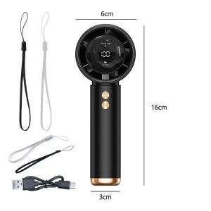 N68 Turbo Mini Handheld Fan Rechargeable Strong Wind Suitable For Summer Outdoor Camping