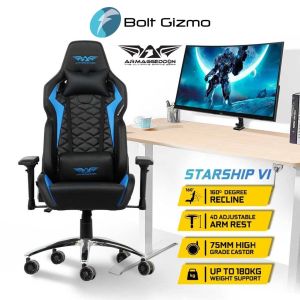 Armaggeddon Starship VI Premium PU Leather Ultimate Gaming Chair | Cold-Cure Moulded Foam | 2 Year Warranty