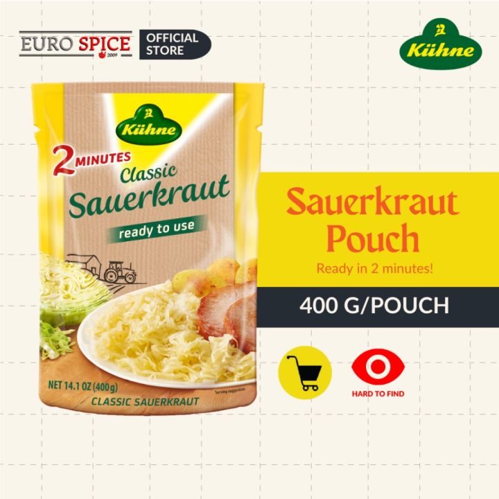 Euro Spice Sauerkraut Classic 400g (Kuhne) Lazada PH