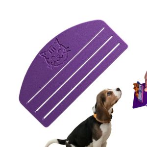 INTOONE PLA Cat Food Pouch Squeezer 3D Print Cute Patterns Dog Feed Squeezer Practical Squeeze Spoon Cat Food Feeder Pet Feeding