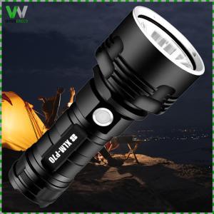 ไฟฉาย LED 1000LM สว่างมาก สำหรับตั้งแคมป์และเดินป่า ชาร์จ USB แบตเตอรี่ 2500mAh