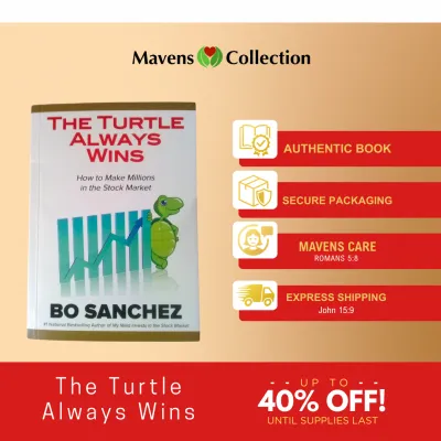 Bo Sanchez book The Turtle Always Wins book Feast Books Stock Market Financial Literacy Book Paperback by Mavens Collection