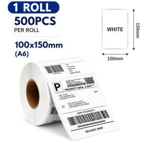 LABEL PRO Waybill A6 100x150 Thermal Sticker Paper Label for Thermal Printer 500 sheets