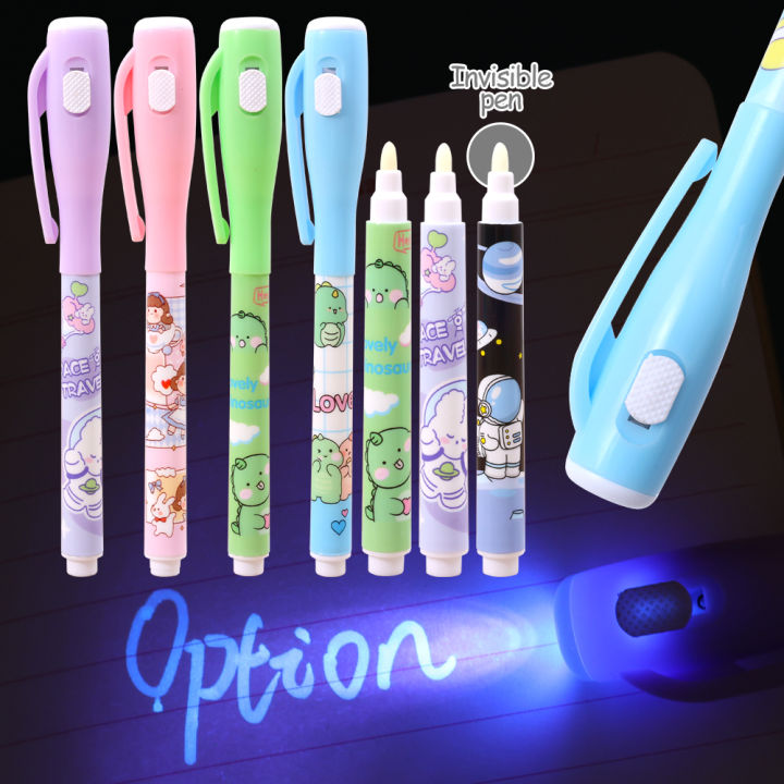 【88HomeStore】2Pcs Invisible Ink Pen Magic UV Light Pen Kids