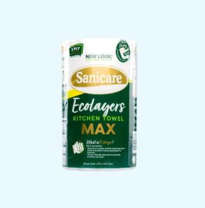 Sanicare Ecolayers Kitchen Towel Max (Solo Roll)