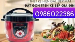 Nồi áp suất điện đa năng SHARP 6 lít lòng nồi siêu dầy .Bảo hành 6 tháng nhà cung cấp - kho tuấn Lợi