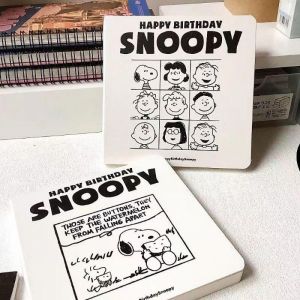 Kawaii Snoopy Notebook Exercise Book Girls Cute Stationery Learning Stationery Notepad Diary