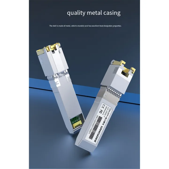 LIANGUO Marvell Chip Based 10Gb SFP+ Module 1.25/2.5/5/10G SFP+ to RJ45 ...