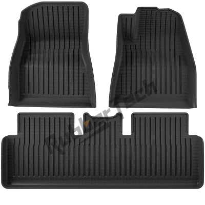XMATE พรมรถยนต์ Tesla Model Y Juniper/3 Highland 3D พรมรถ TPE100% สำหรับ กันลื่นทนต่อการสึกหรอ เทสล่า สำหรับประเทศไท