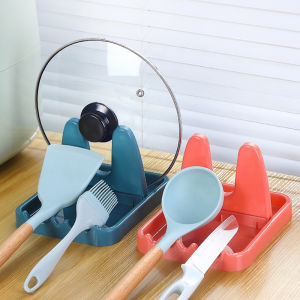 Spatula Holder Foldable Kitchen Accessories Lid Holder Spoon Holders Fork Spatula Rack Shelf Organizer Plastic Spoon Rest Pot Chopstick Holder Heat Resistant Utensil Organizer Lid Pot Stand Cooking Tool Holder