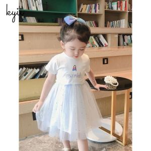 kyiibaby Summer children fashionable cartoon temperament net gauze skirt baby princess tide kybb029
