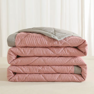 Abraca Dabra ผ้านวมสีทึบเย็นนุ่มและระบายอากาศ ผ้าห่ม 5 ฟุต/6 ฟุต/6.5 ฟุต