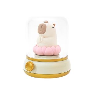 Dolphin Lotus Night Light Cute Dolphin Childrens Gift Nursery Night Light Silicone LED Touch Candle Night Light Childrens Bedroom Decoration as Birthday Gift for Boys and Girls Night Light
