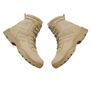 Premium Genuine Leather Hiking Boots for Men – Dual Closure System Breathable Mesh Lining & All-Terrain Anti-Slip Rubber Sole for Outdoor Adventures
