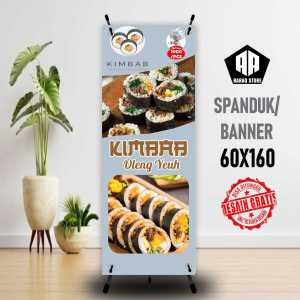 Spanduk Banner KIMBAB OLENG UKURANDESAIN BISA REQUEST
