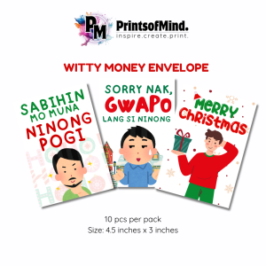 Witty Money Envelopes | 10 Pcs per Pack | 4.5x3 inches