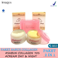 ( Best Seller ) Cream Collagen  / Paket Cream Collagen  ( Cream Siang, Cream Malam & Sabun Collagen 701) - Mencerahkan Dan Melembabkan Wajah - 50 Gr. 