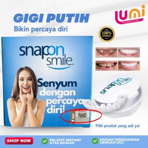 Snap On Smile Gigi Palsu Atas Bawah Pria Wanita Snap on Smile Veneers Gigi Perfect Smile Gigi Tiruan
