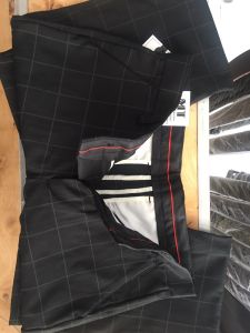 [HCM]Quần Tây Âu Màu Xám Caro Ống Côn