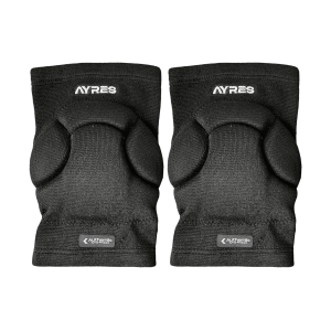 Kneepad Ayres Deker Pelindung Lutut Kiper Futsal Sepakbola Terbaru Hitam Putih