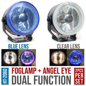 Car Foglamp with Angel Eye - Dual Function HT-2060 Round 2pcs/set 12V 3.75inch