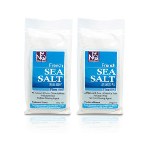 [HALAL] Nature Quest (TWIN PACK) 100% Natural & Pure French Sea Salt (Fine) (Iodised) 2x500g. Chemical & Pollutant Free.