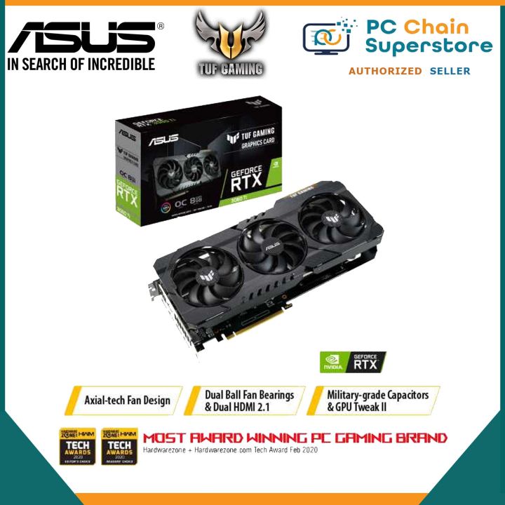 ASUS TUF Gaming RTX 3060 Ti OC Edition 8GB GDDR6X 256Bit 3060Ti