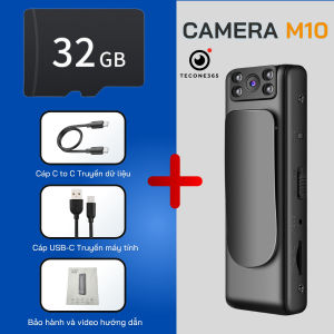 Camera Ghi Hình Kẹp Áo Quay Video Full HD 1080 sắc nétMáy Quay Phim Tích Hợp Máy Ghi Âm 2 Trong 1