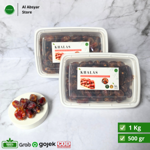 Kurma KHALAS Saad Repack 500 gram 1 kg Kurma Premium Oleh-oleh Haji dan Umroh