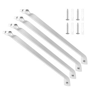 4pack Stable Stainless Steel Brackets Wire Shelf Brackets Closet Shelf Brackets for Shelving Systems Durability