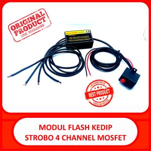 modul strobo flash 4 channel 12 mode kedip mosfet