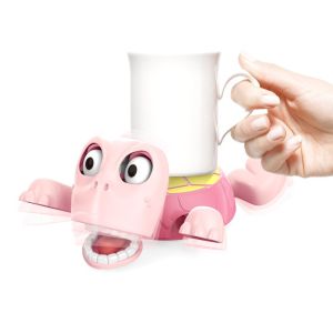 KEBIDU 2Pcs Funny Turtle Coaster 3D Printed Cup Mat Plastic Cute Cartoon Turtle Stress Relief Coaster Office Decompression Tools Creative Birthday Gifts