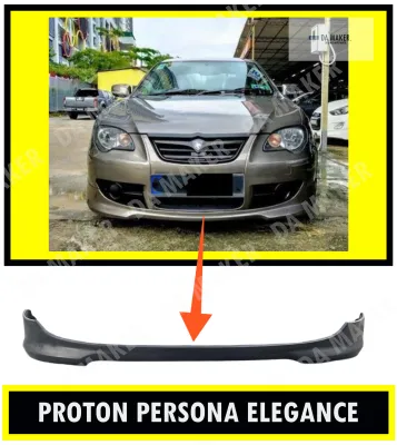 【Ready Stock】PROTON PERSONA 2008 ELEGANCE FRONT SKIRT (PUR) GETAH (FRP) FIBER