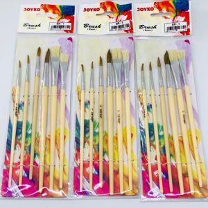 Satu Set Kuas Lukis Brush BR 1 JOYKO (isi 6 pcs)