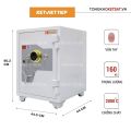 Két Sắt Vân Tay Siêu Cường Việt Tiệp  KVTSC68-VT Nặng 160Kg Khóa Vân Tay Thông Minh Có Khả Năng Chống Cháy Cao An Toan(Miễn Phí Giao Hàng Toàn Quốc). 
