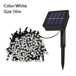GD Christmas Solar Lights Outdoor Waterproof 10M 100Led Led Light Fairy Lights Party Decoration Christmas Light