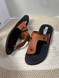 MEN020 New Arrival Genuine Leather Marikina Slippers