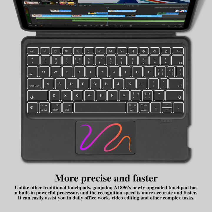 GOOJODOQ%20RGB%20Magic%20Keyboard%20or%20iPad%20Magic%20Keyboard%20With%20Removable%20Case%20for%20iPad%20Pro%2011%20Air%205%20Air%204%2010.9%20iPad%207%208%209th%20Gen%2010.2%20Case%20Detachable%20Backlit%20Keyboard%20360%C2%B0%20Rotation%20-%20Image%203